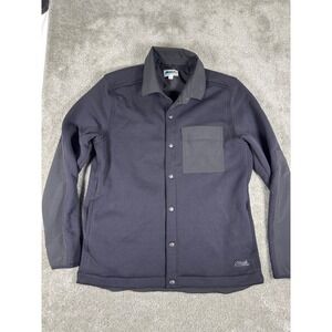 Edgevale North Coast Shirt Jacket Mens Medium Charcoal Black Fleece Lined USA